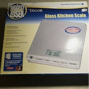 The Biggest Loser Glass Digital Scale - 6.6lb Capacity